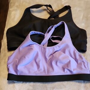 Avia Black and Lavender Sports Bras